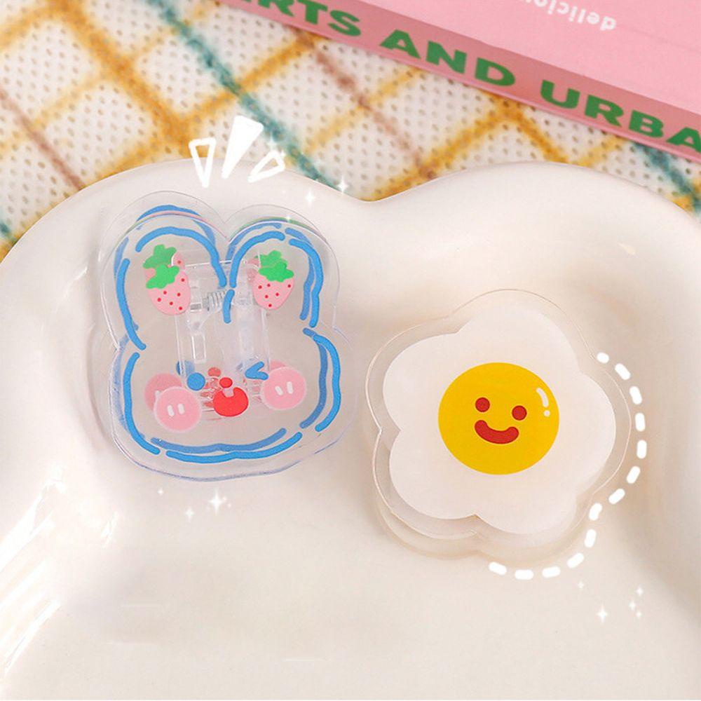 Lanfy Klip Transparan Kecil Hias Bookmark Alat Tulis Sekolah Surat Halaman Pemegang Perlengkapan Kantor Desktop Organizer Makanan Ringan Sealing Clip