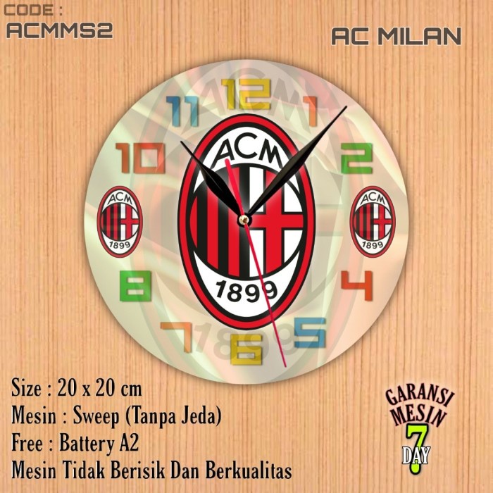 Jam Dinding AC Milan SWEPP Team Club Klub Sepak bola AC Milan