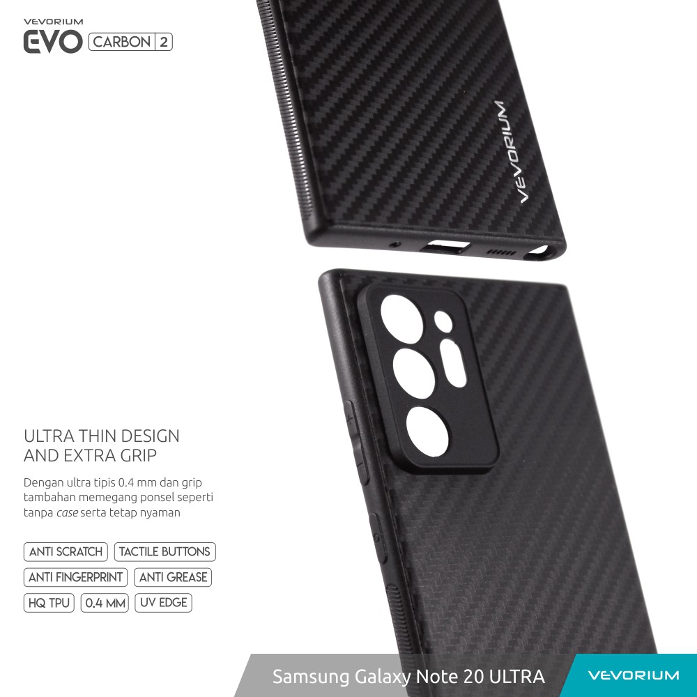 VEVORIUM EVO CARBON Samsung Galaxy Note 20 ULTRA Soft Case Softcase