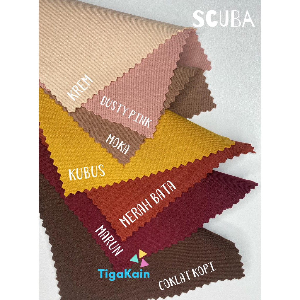 0.5 Meter Kain Scuba Polos/ Bahan Scuba Premium 280 gsm