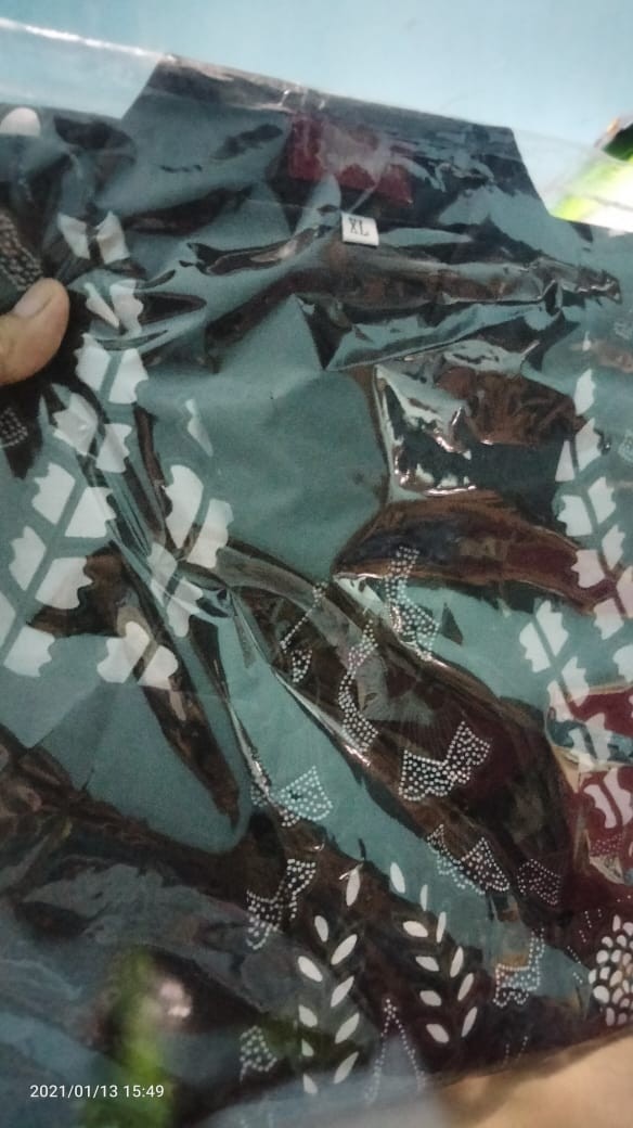 Abhinaya Kemeja Batik Pria Full Furing Bahan Katun Sragenan