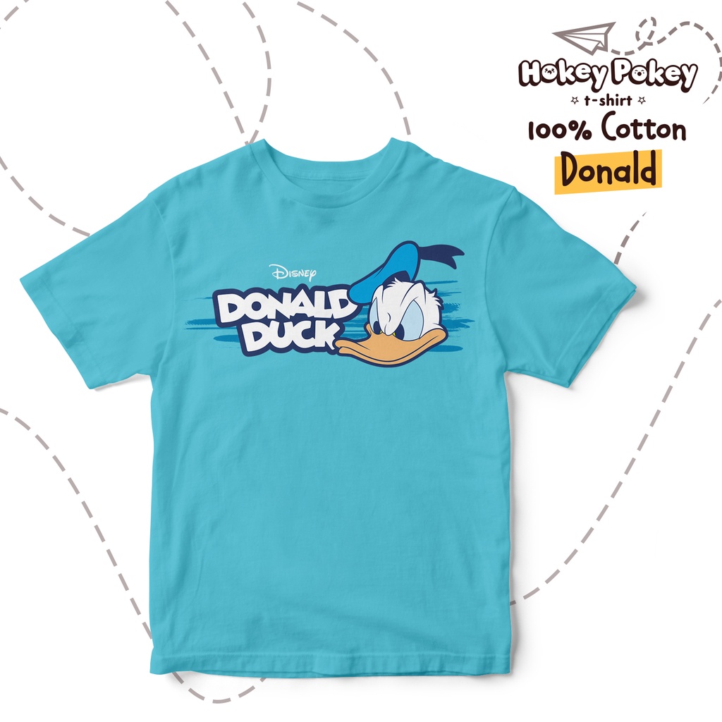 Baju Kaos T Shirt Anak Laki Laki Katun Combed Motif Donald