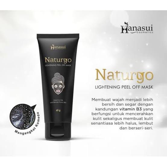 Hanasui Naturgo Lightening Peel Off Mask Tube 60gr