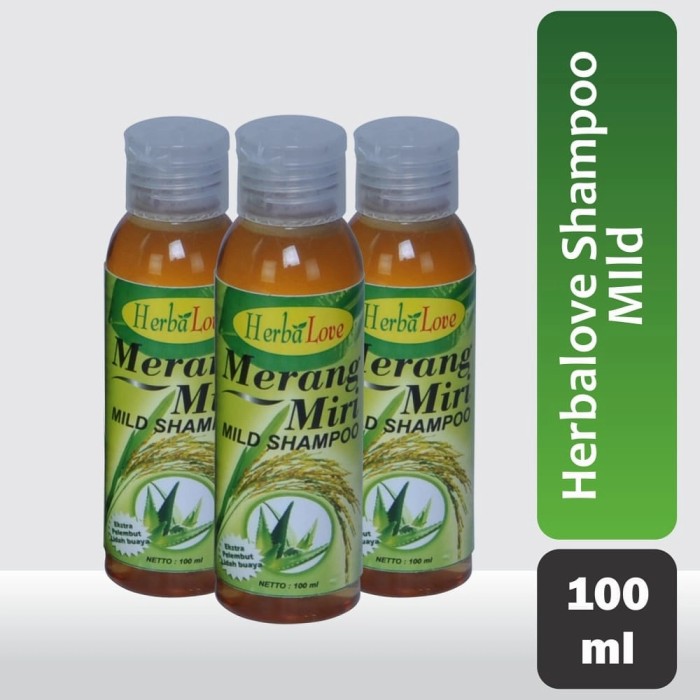 Merang Miri Shampoo Mild [100mL] - Penyubur Rambut Alami [HerbaLove Indonesia BPOM]