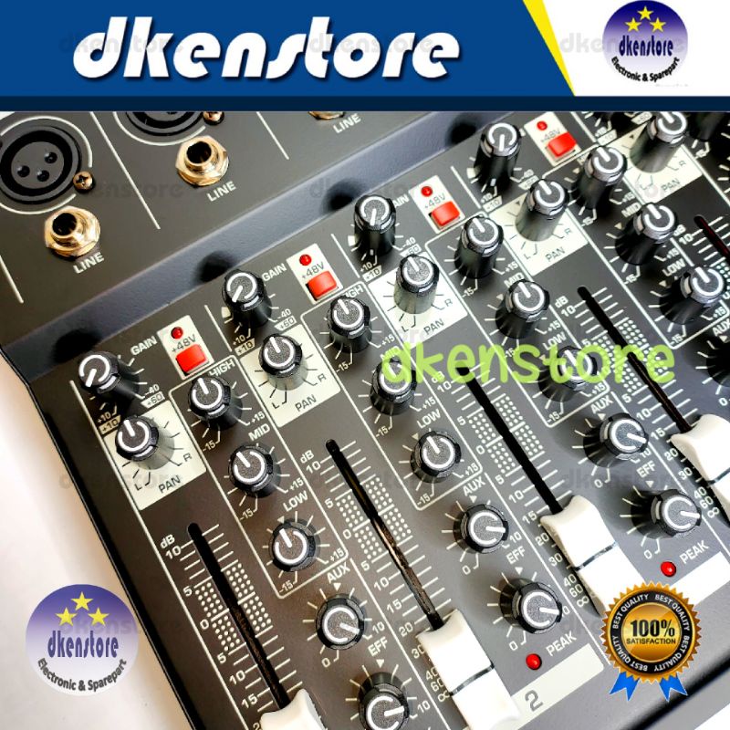 Mixer Ashley 6ch Supermix 402 New Super Mix Echo delay 16 DSP Mp3 Usb