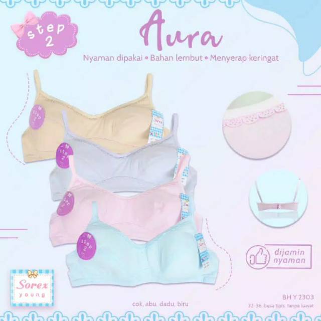 bh/bra miniset remaja perempuan sorex Y 2303