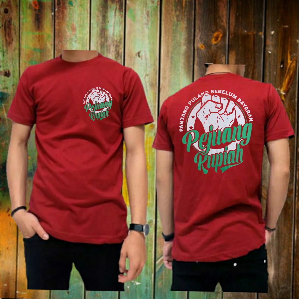 promo kaos  distro kaos  oblong kaos sablon pejuang rupiah  