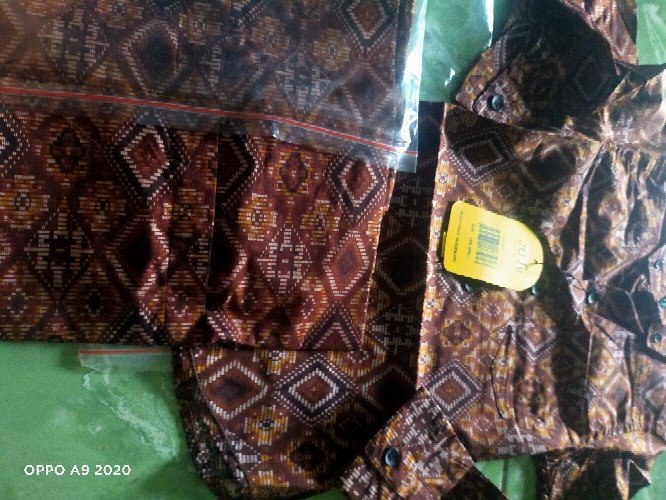 Kemeja Batik Pria Lengan Panjang Exclusive Kemeja Batik Cowok Kerja Kantoran Batik Stretch 1005