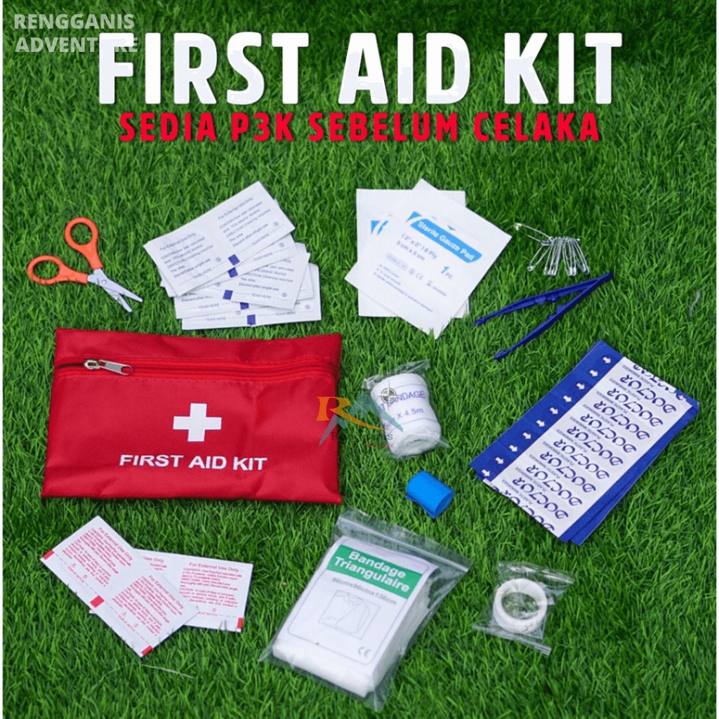TAS KANTONG WADAH P3K ISI LENGKAP FIRST AID KIT SURVIVAL KIT OBAT MEDISOUTDOOR HIKING