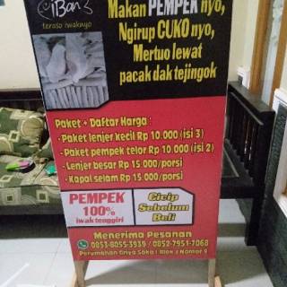 Standing Banner Kayu - Spanduk Berdiri - Spanduk Plang ...