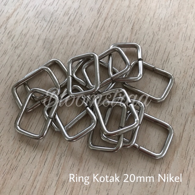 Ring Kotak 2 cm besi 20mm 2cm ATG nikel persegi metal 20 mm bakar silver nickle