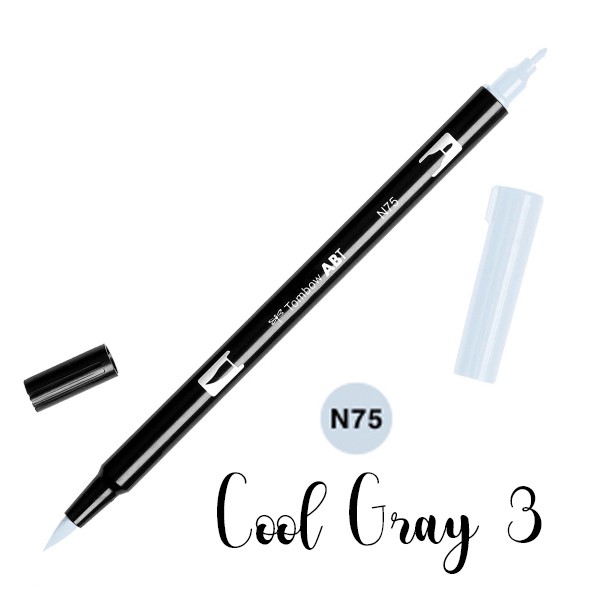 

ABT Tombow Dual Brush Pen - N75 Cool Gray 3