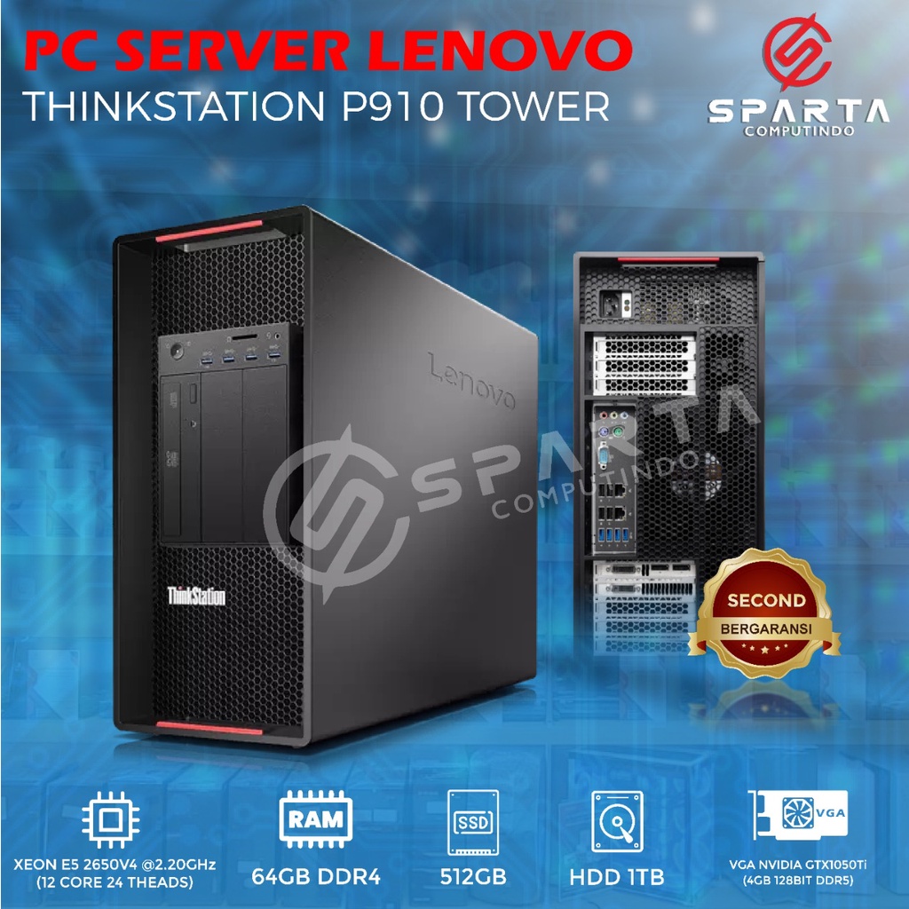 PC SERVER LENOVO THINKSTATION P910 TOWER SECOND LIKE NEW