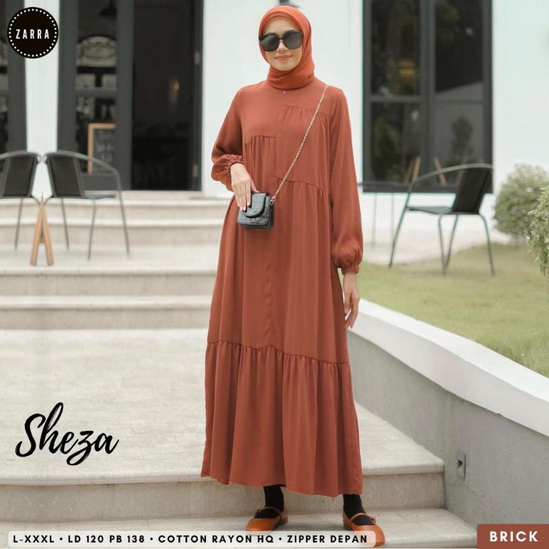 (BISA COD) #JUMBO LD 120 cm# SHEZA DRES WANITA TERBARU BY ZARRA