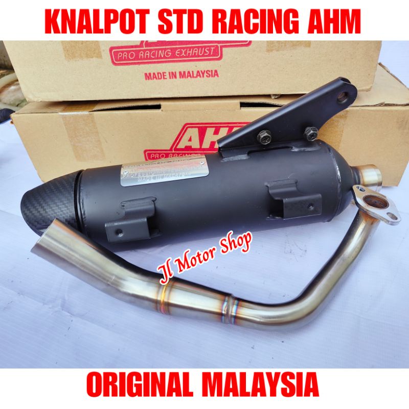 KNALPOT TSUKIGI STANDAR RACING MERK AHM UNTUK MOTOR AEROX 155 VARIO 125 150 AEROX PCX 150 NEW NMAX NEW LEXI ORIGINAL