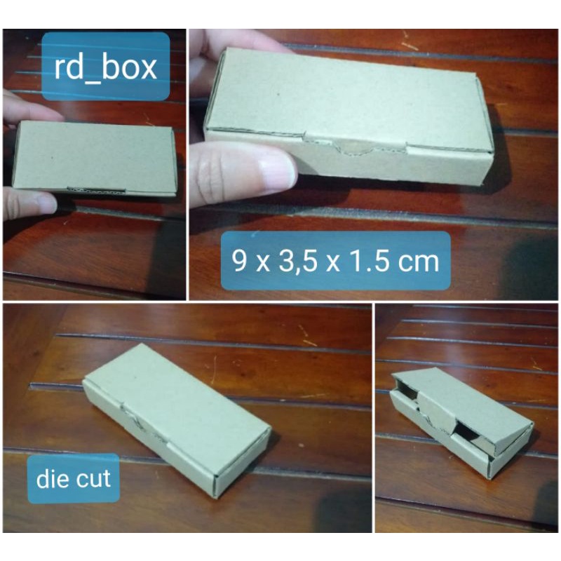 

kardus/boxdiecut/kotak uk 9 x3.5x1.5 cm,box aksesories,giftbox,dus polos