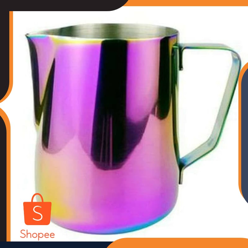 

©320’ Milk Jug Rainbow Stainless Steel 600 ml cc Cappucino Latte Art Kopi ª65ˆ ‰