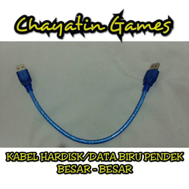 KABEL HARDISK/DATA BIRU PENDEK (BESAR-BESAR)