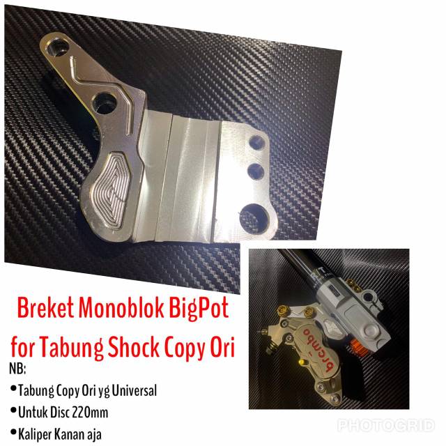 Breket Bracket Kaliper Big Pot 4p 4 piston Untuk Tabung / Botom Rt stage Copy ori