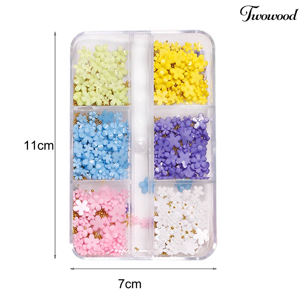 Ornamen Bunga 3D Untuk Dekorasi Nail Art Charms