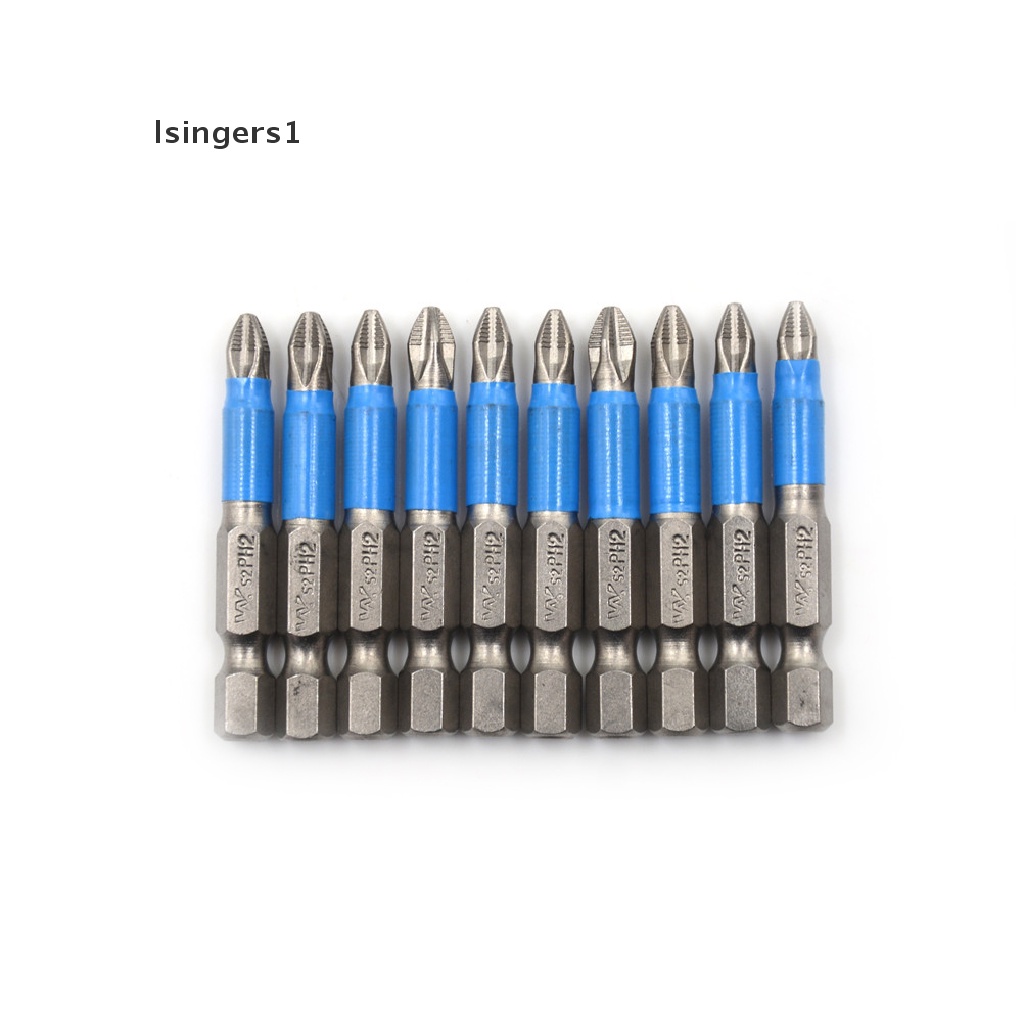 (lsingers1) 1pc Mata Obeng Hex Magnetik 1 / 4 &quot;Panjang 50mm Anti Slip Untuk Alat Pertukangan Bits PH2