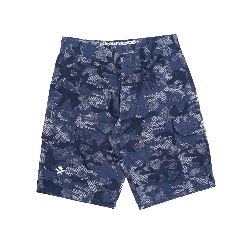 Rocksdenim - Short pants camo blue