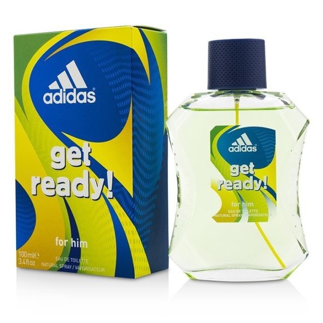 PARFUM PRIA ORIGINAL TAHAN LAMA ADIDAS MAN GET READY PARFUM 100ML ORIGINAL 100% IMPORT