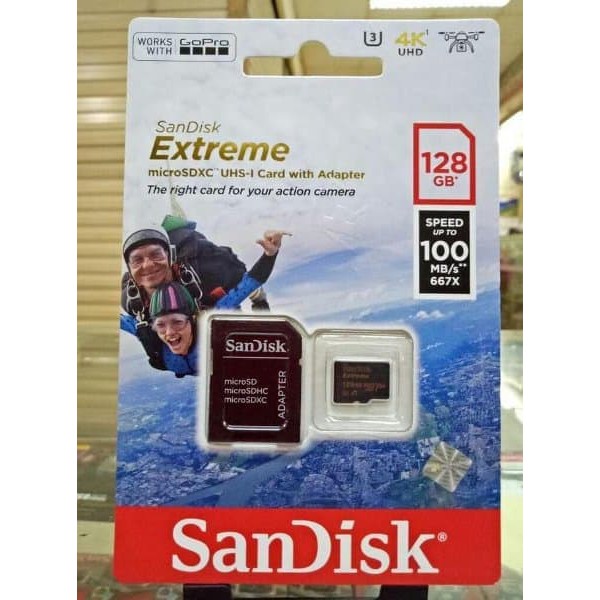 Sandisk Memory Micro Sd Extreme 128gb memori microsd 128 gb original