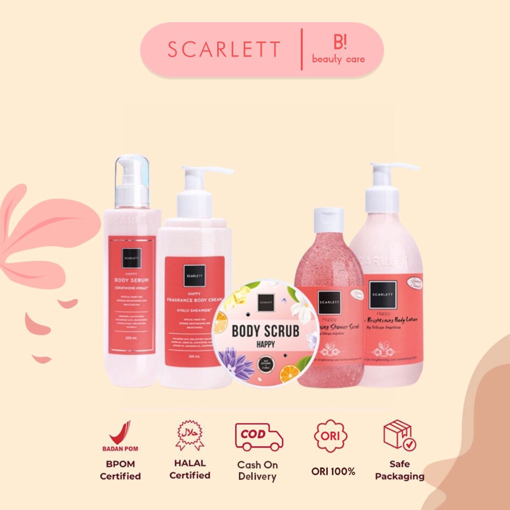 [READY STOCK] Scarlett Whitening Happy Series