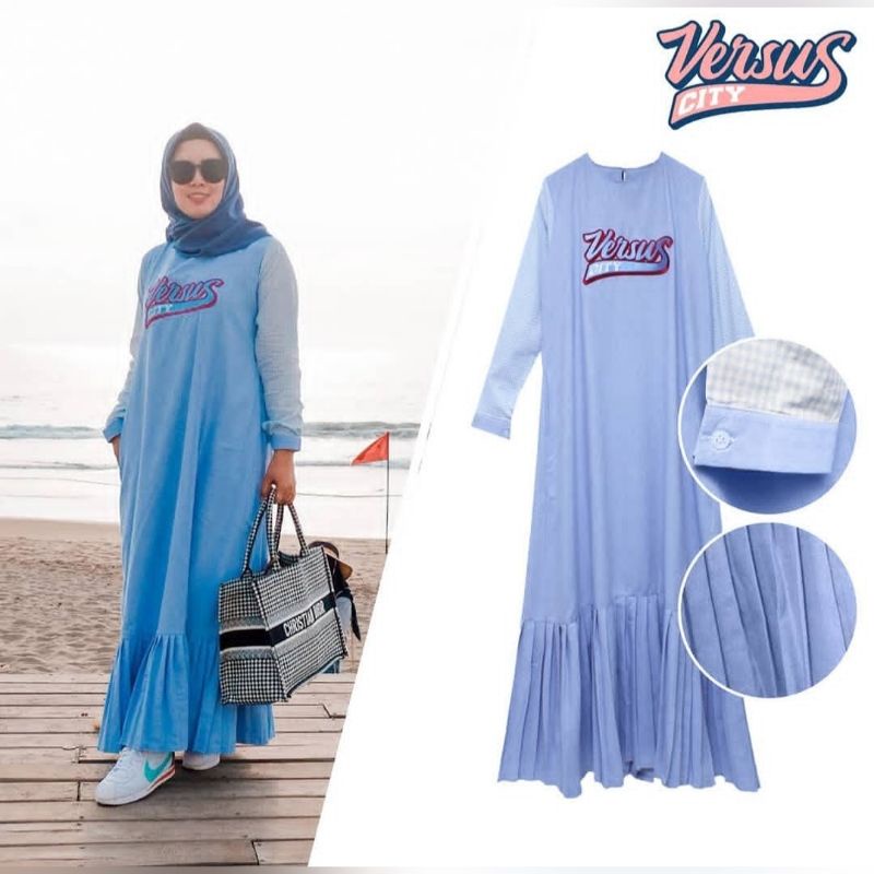 NEW Versus City Sevel Dress Blue