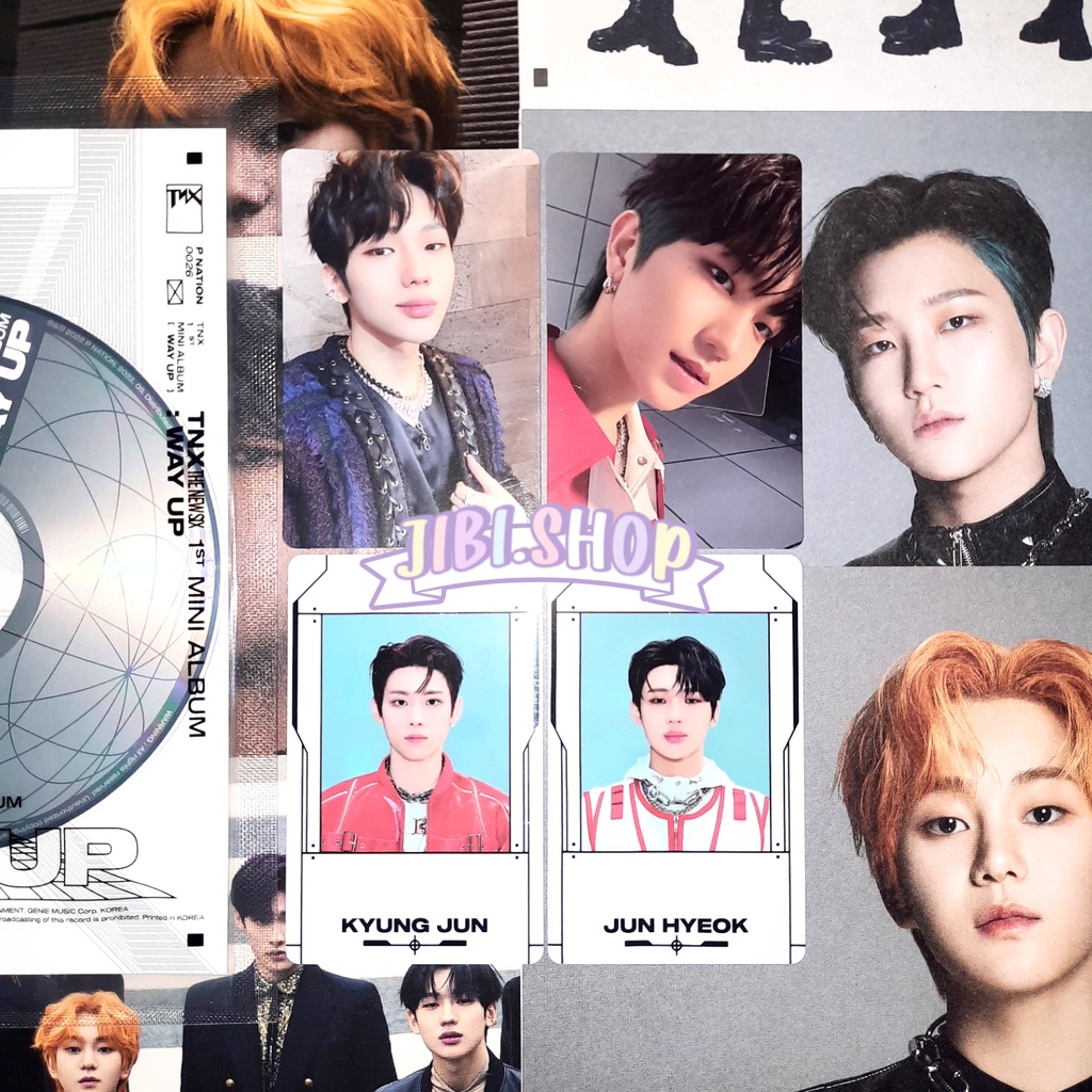 [sharing] tnx way up official pc photocard postcard kyungjun taehun junhyeok hyunsoo sungjun album