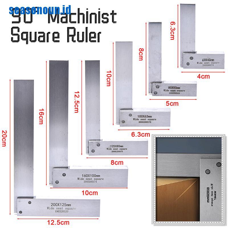 (ssn) Penggaris Sudut Kanan 90 Derajat Bahan Baja