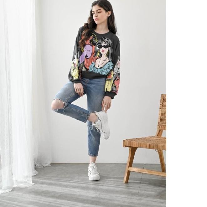 ☎ zara girl grey NW sweater + ✤