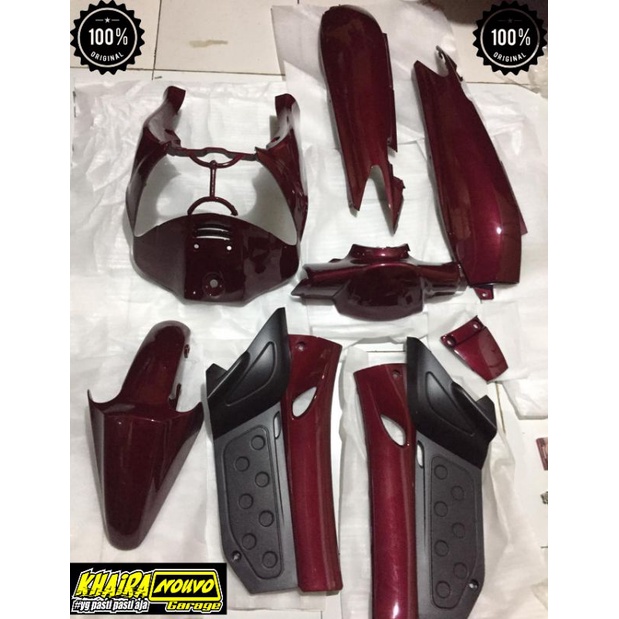 Body nouvo lele full set merah maroon original vietnam 5vd