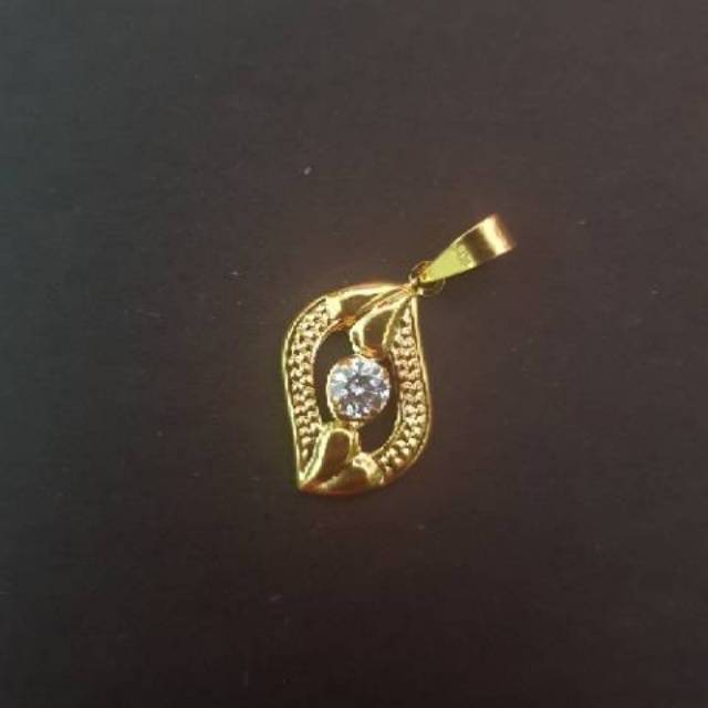 Liontin Emas asli model hati variasi