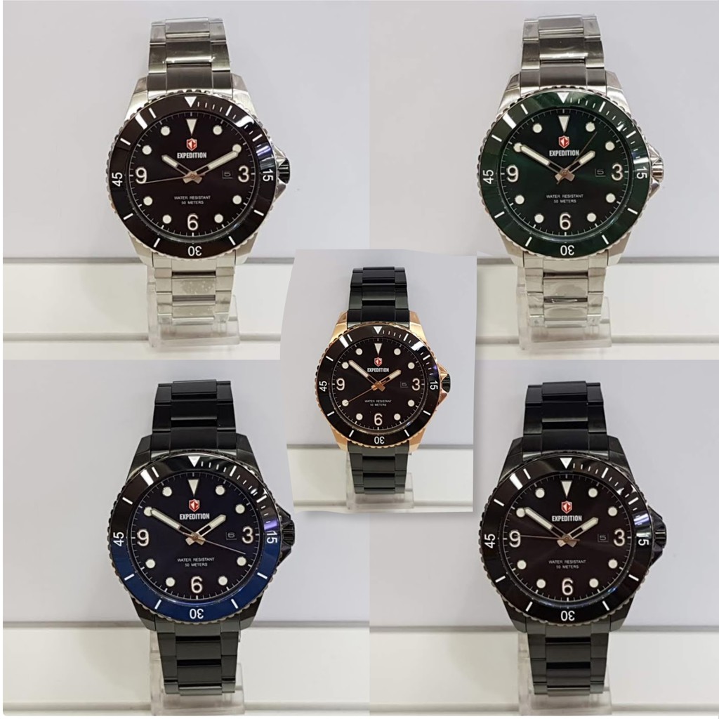 Jam Tangan Pria Expedition  E6792 Stainless Steel
