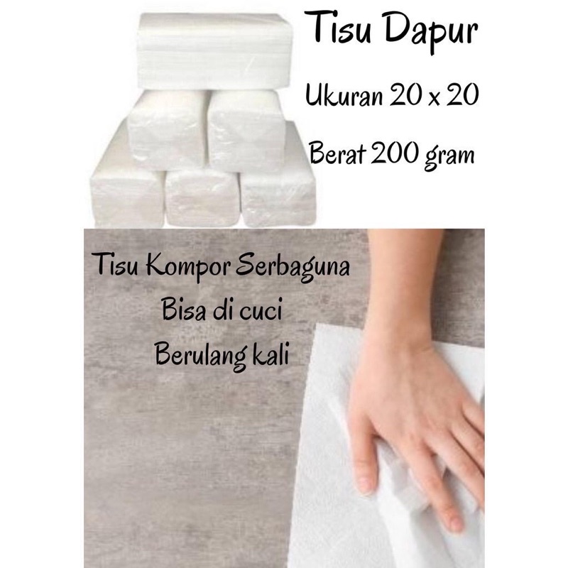 TISU DAPUR / TISU SERBAGUNA / TISU BISA DICUCI