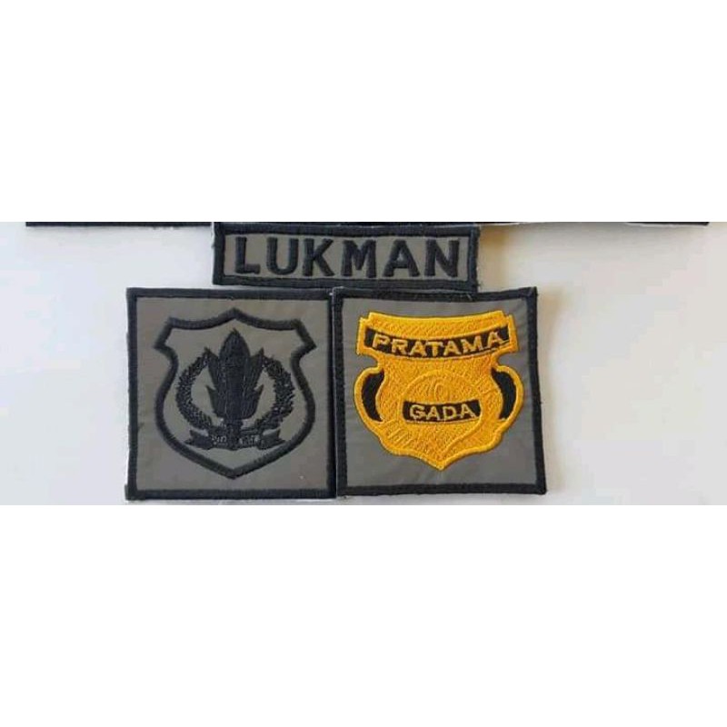 Bordir atribut security murah