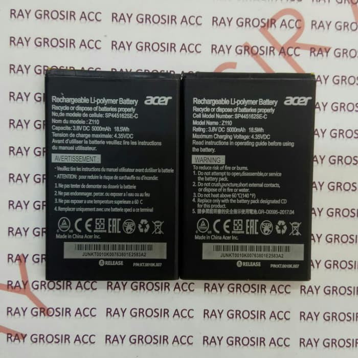 Baterai Original Double Power Acer LIQUID Z2 , Z110 , Z120