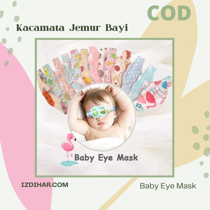 Kacamata Anak Bayi Berjemur Penutup Mata Bayi Lucu