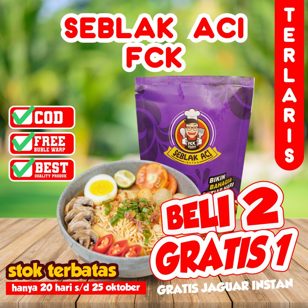 SEBLAK ACI FCK INSTANT / BASO ACI / CUANKI LIDAH / CUANKI TAHU / PEDAS GURIH