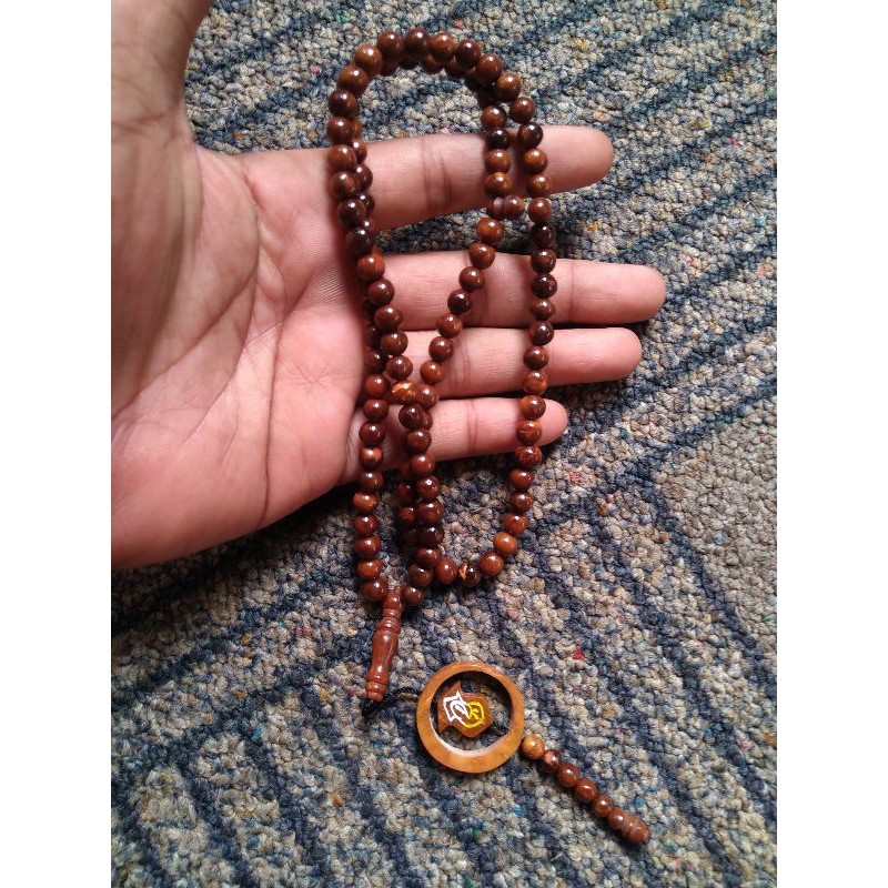 tasbih kokka bulat ± 6 mm ( 6mm ) 99 butir bulan terompah