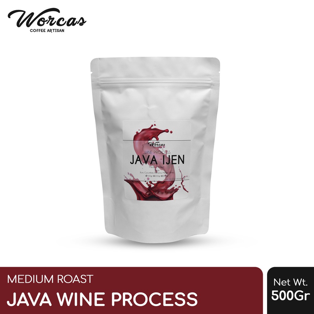 

WORCAS Kopi Arabika Java Ijen Wine Process 500 Gram - Medium Roast