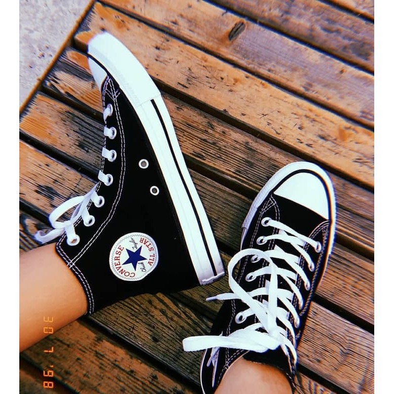 Sepatu Converse All Star High Hitam / Black Grade Original