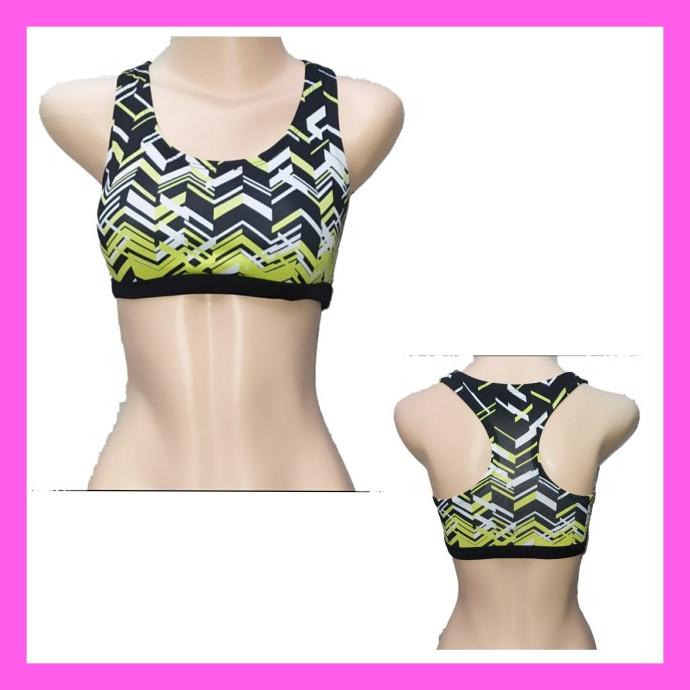 Justice green sport bra anak perempuan