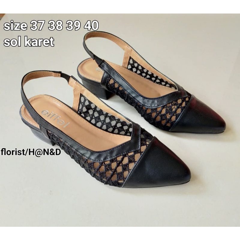 SANDAL HEELS TALI EIFFEL BY FLORIS, REALPICTURE, GOOD QUALITY, FREE BOX