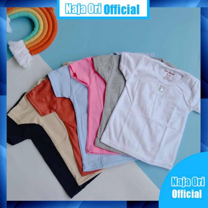 Kaos Polos Bayi 0 6 Bulan Sampai 1 Tahun