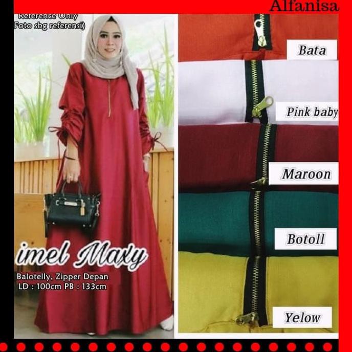 Maxi Dress Wanita 210 - Baju Dress Wanita 210 - Hijau botol