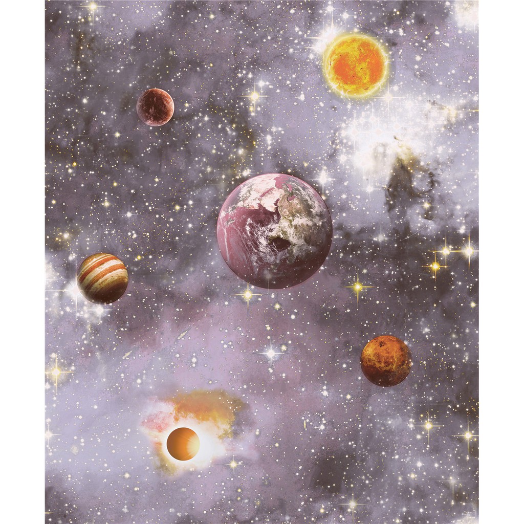 Wallpaper Dinding Anak Motif Planet Tata Surya Shopee Indonesia