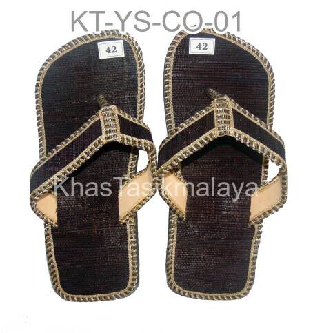 DT-16017 Sandal anyaman mendong. sandal hotel, rumah, kantor